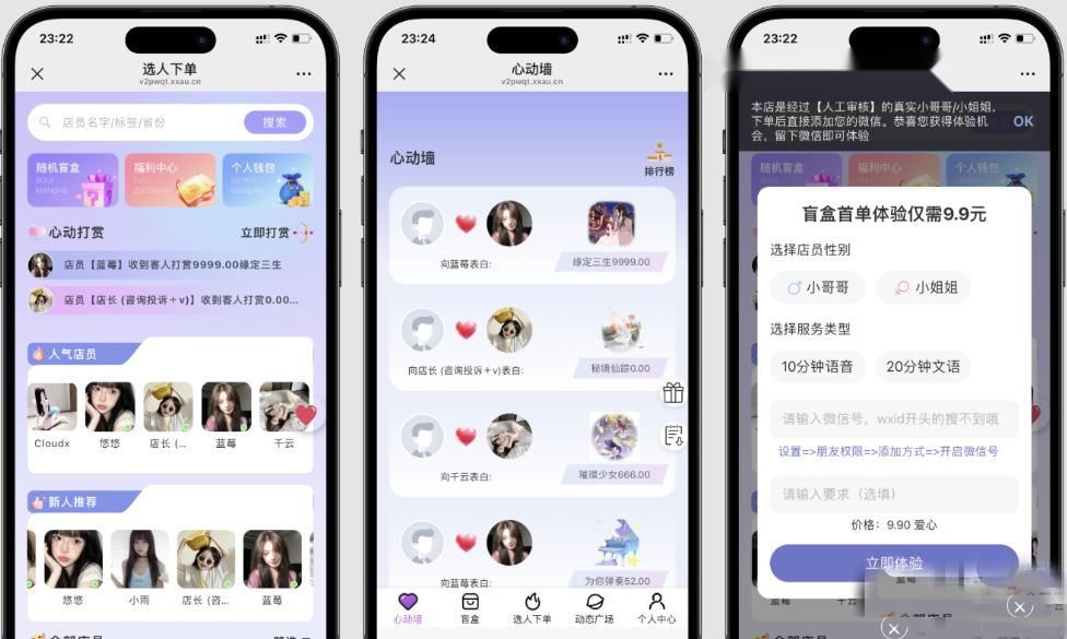 全新树洞陪玩盲盒源码 自定义功能更丰富